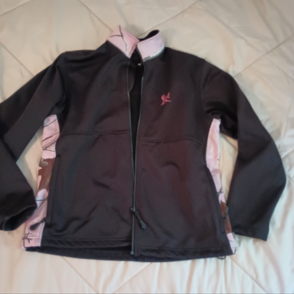 Women's Black and PinkCamo Jacket
